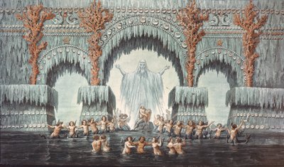 Palacio de Agua de Muehleborn, diseño de escenario para una producción de 
